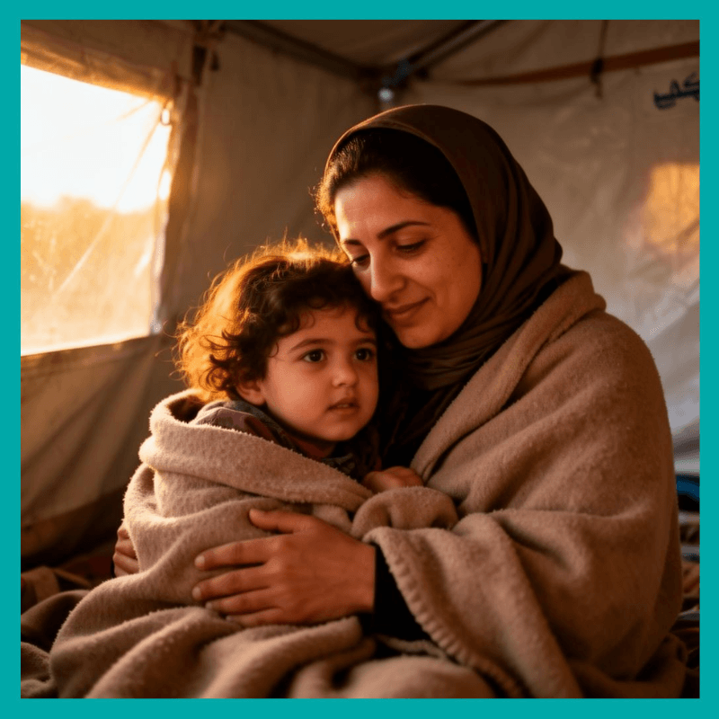 Families supported by The Zahra Trust's Middle East Lifeline appeal