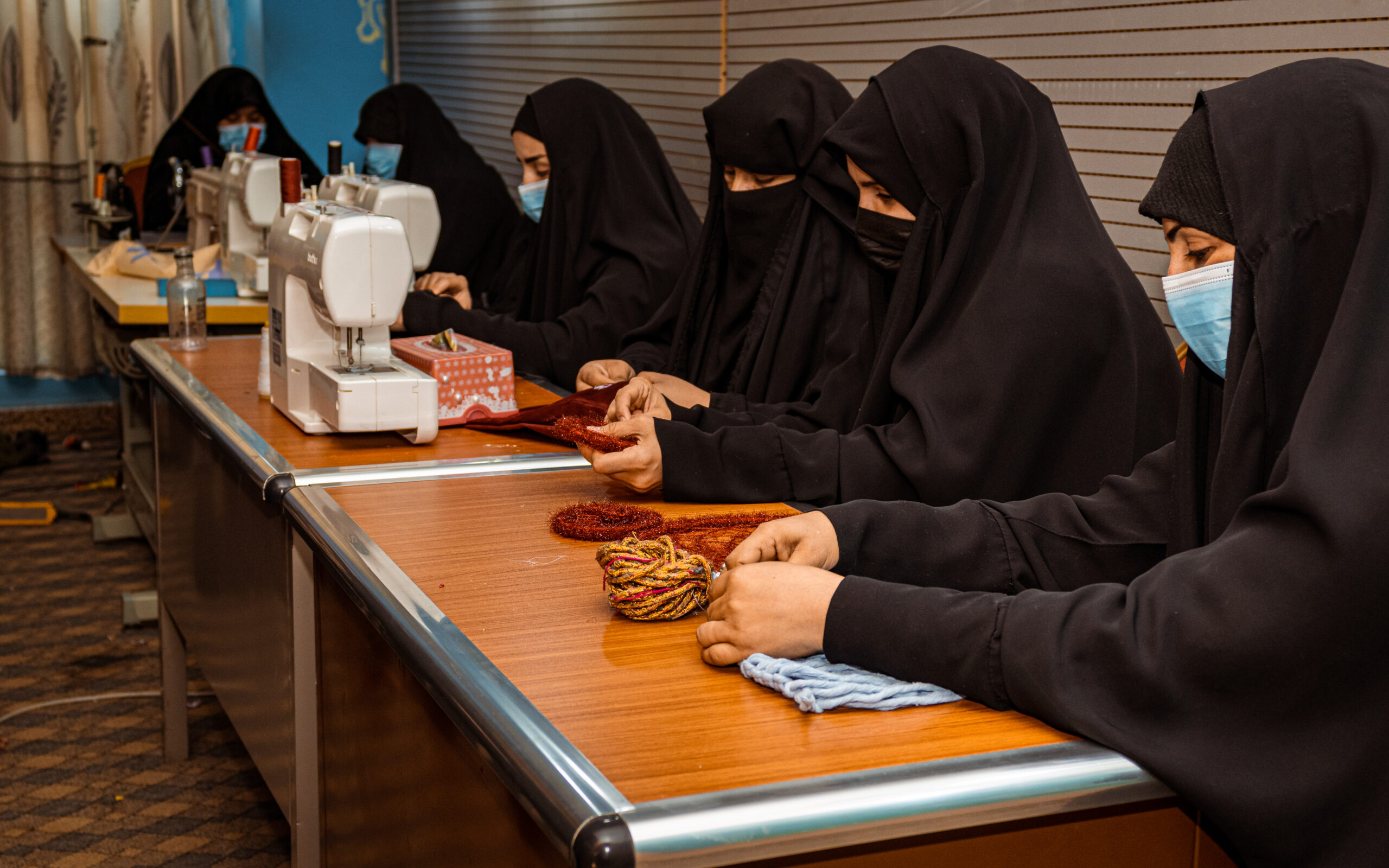 Children learning in a classroom supported by The Zahra Trust