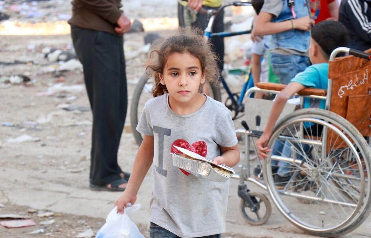 Food distribution — delivering aid to families in need